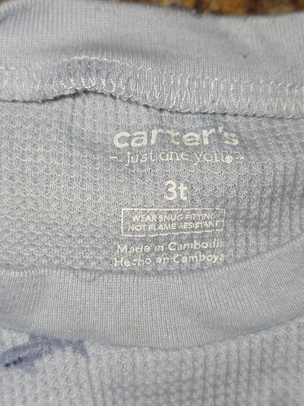 Carter's Light Blue Whale Pajama Set